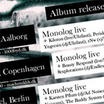 Monolog album release tour Denmark and Berlin